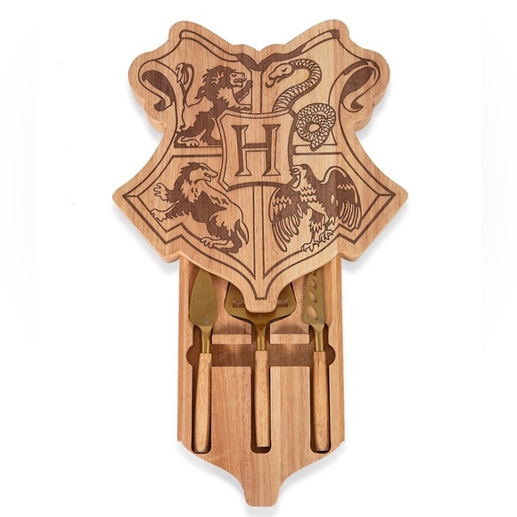 Kitchen Harry Potter Hogwarts Crest Cheese Board Tools Set Poshmark